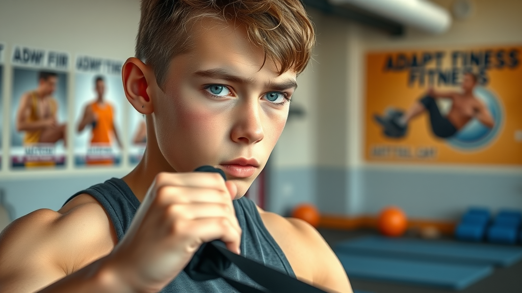 autistic adult resistance exercise adaptive fitness routines determined expression resistance band