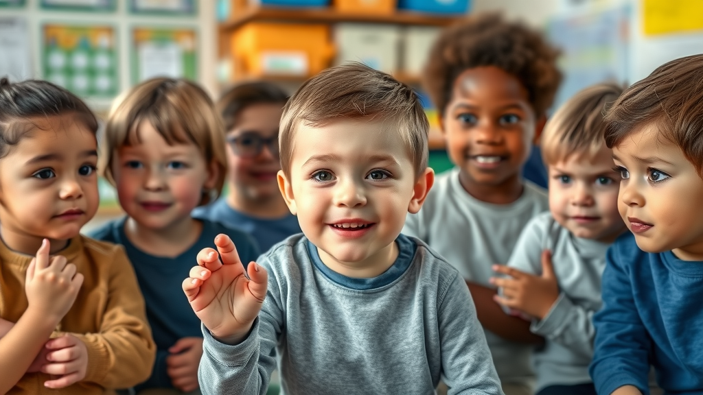 Diverse children representing autism spectrum disorder community